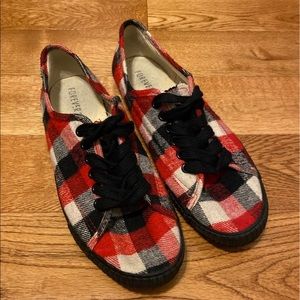 Checkered sneakers